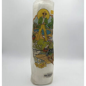 Vintage Daisy Plastic Sheeting Roll